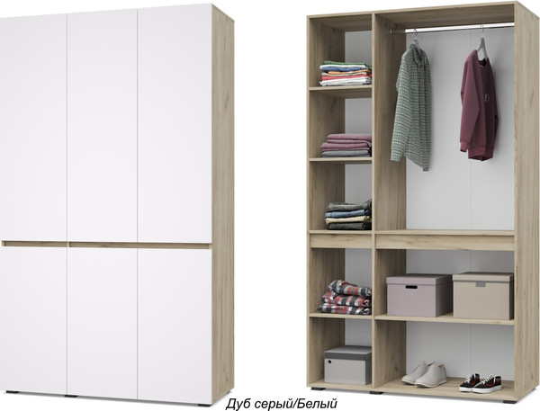 Изображение товара Шкаф Modern Тифани Т31 (серый дуб/белый)