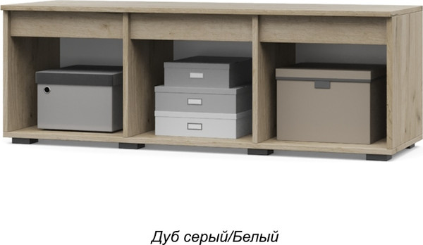 Изображение товара Тумба Modern Тифани Т73 под ТВ (серый дуб/белый)