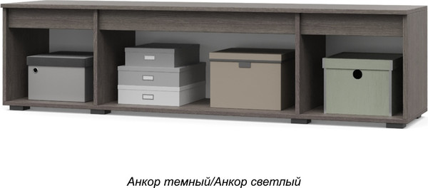 Изображение товара Тумба Modern Тифани Т74 под ТВ (анкор темный/анкор светлый)