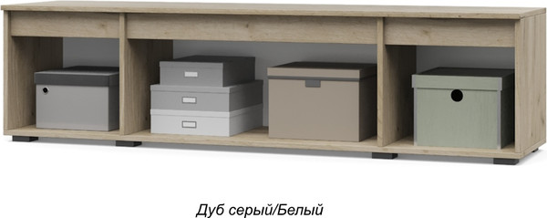 Изображение товара Тумба Modern Тифани Т74 под ТВ (серый дуб/белый)