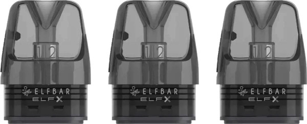 Изображение товара Набор картриджей для электронного парогенератора Elf Bar Elfx 0.6Om (3шт)