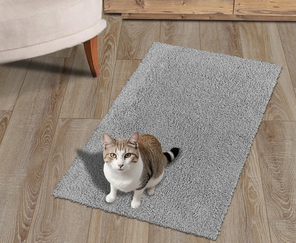 Изображение товара Коврик для ванной Shahintex Нанохлопок 50x80 (пепельный)