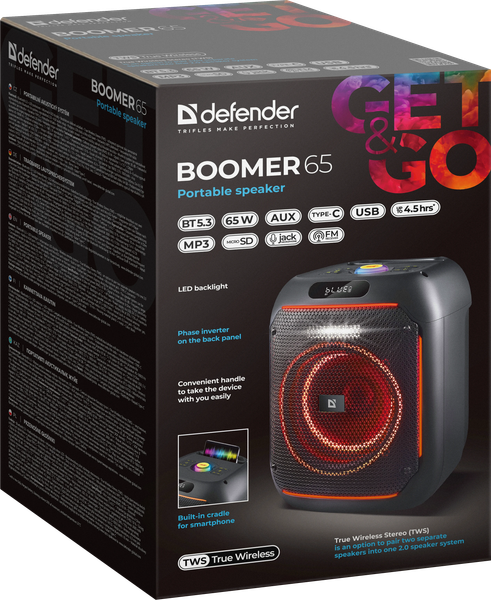 Изображение товара Портативная колонка Defender Boomer 65 / 65265