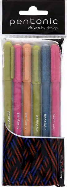Изображение товара Набор шариковых ручек LINC Pentonic / 7124-6B (6шт, синий)