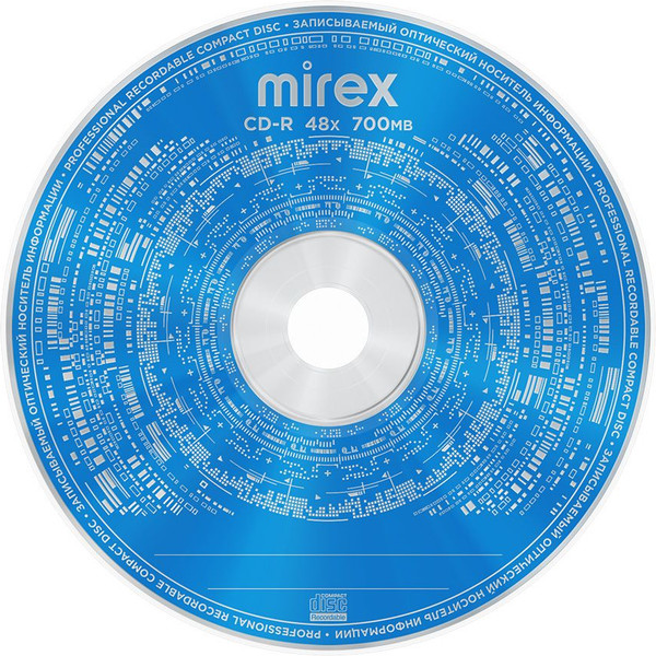 Изображение товара Набор дисков CD-R Mirex 48X 700MB / UL120051A8L (10шт)