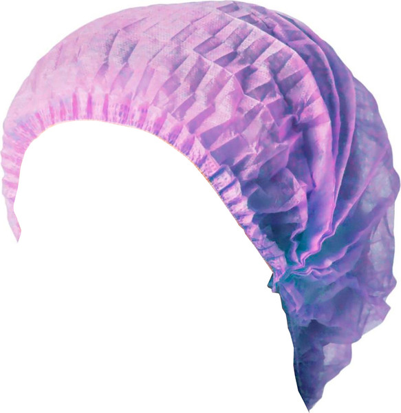 Изображение товара Комплект шапочек одноразовых SMZ ПП Шарлотта 10 г/м2 (100шт, фиолетовый)