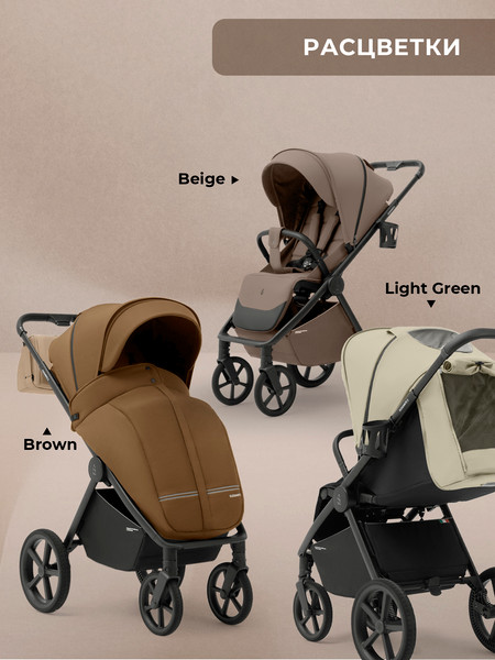 Изображение товара Детская прогулочная коляска Sweet Baby SBL Elegante S (Light Green)