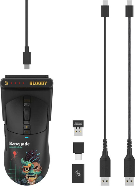 Изображение товара Мышь A4Tech Bloody R72 Ultra Duo Renegademidnight (черный/рисунок)