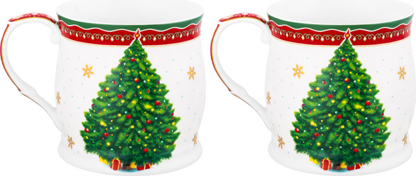 Изображение товара Набор кружек Elan Gallery Новогодняя елка New Bone China / 420794