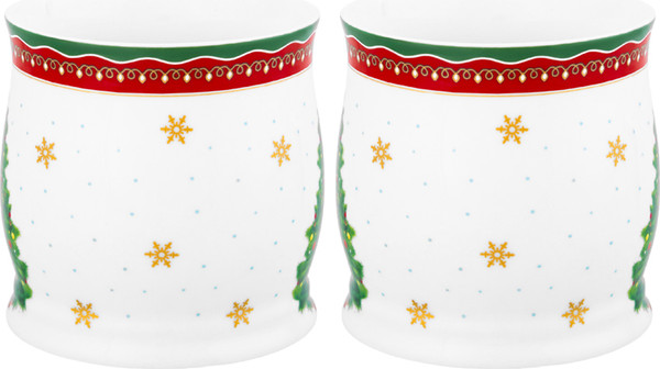 Изображение товара Набор кружек Elan Gallery Новогодняя елка New Bone China / 420794