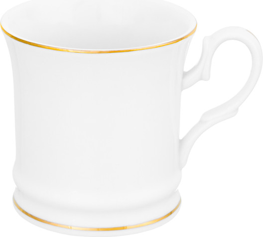 Изображение товара Кружка Elan Gallery Белая с золотом New Bone China / 730418