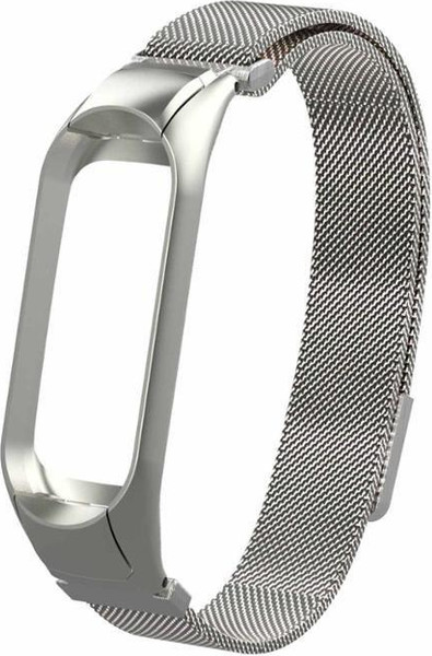 Изображение товара Ремешок для умных часов Bingo Magnetic для Xiaomi Mi Band 3 (серебристый)