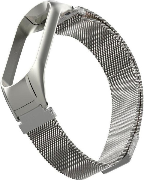 Изображение товара Ремешок для умных часов Bingo Magnetic для Xiaomi Mi Band 3 (серебристый)
