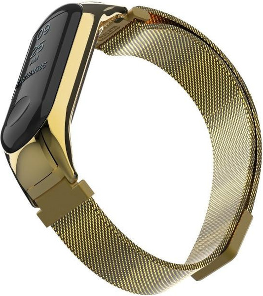 Изображение товара Ремешок для умных часов Bingo Magnetic для Xiaomi Mi Band 3/4 (золотистый)