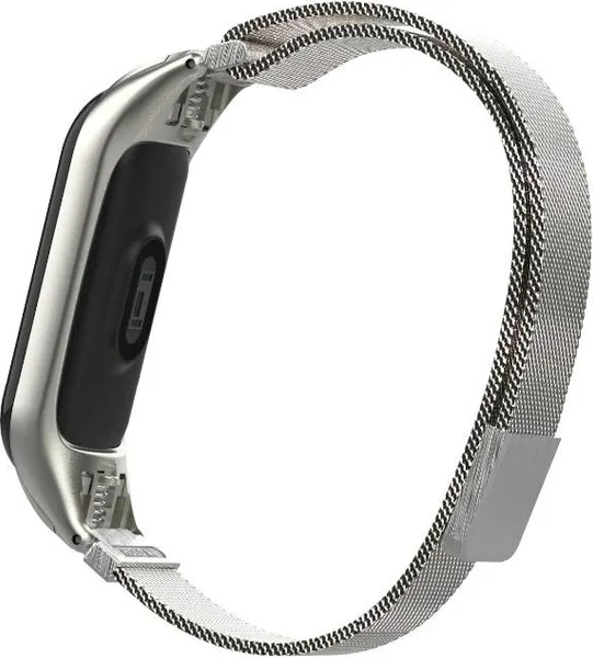 Изображение товара Ремешок для умных часов Bingo Magnetic для Xiaomi Mi Band 3/4 (серебристый)