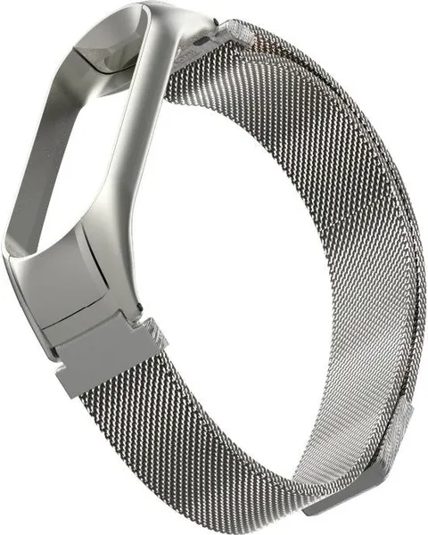 Изображение товара Ремешок для умных часов Bingo Magnetic для Xiaomi Mi Band 3/4 (серебристый)
