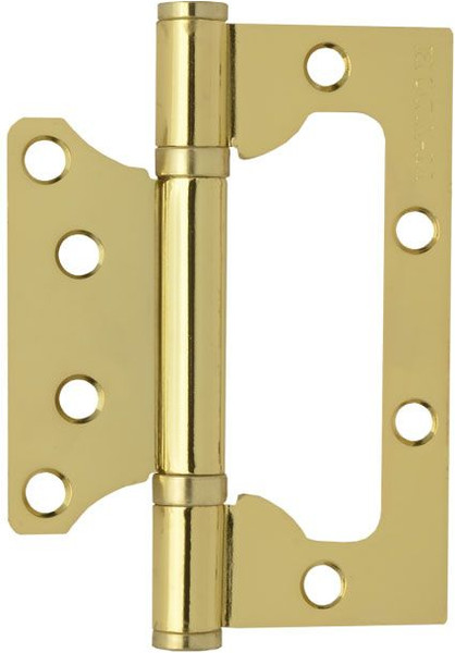 Изображение товара Комплект петель дверных Нора-М 800-4 FHP PB 100x75x2.5 накладная универсальная (золотистый, без колп.)