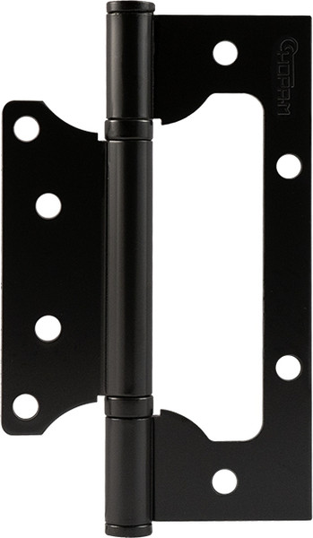 Изображение товара Комплект петель дверных Нора-М 800-5 FHP 125x75x2.5 накладная универсальная (черный, без колп.)