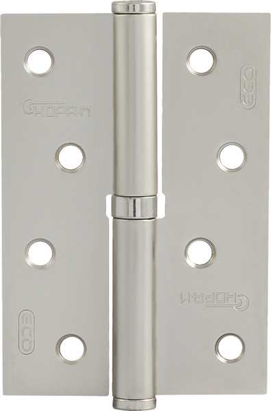 Изображение товара Комплект петель дверных Нора-М 750-4-FHP-ECO 100x70x2.5 (левая, матовый хром покрытие)