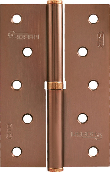 Изображение товара Комплект петель дверных Нора-М 750-5-FHP-ECO 120x80x2.5 (левая, медное покрытие)