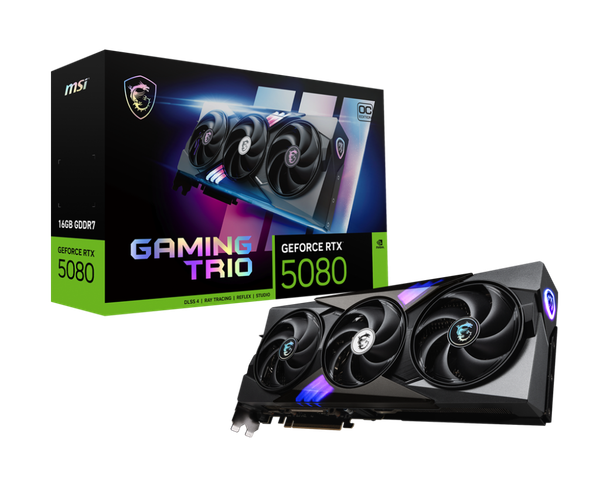 Изображение товара Видеокарта MSI RTX 5080 16G Gaming Trio