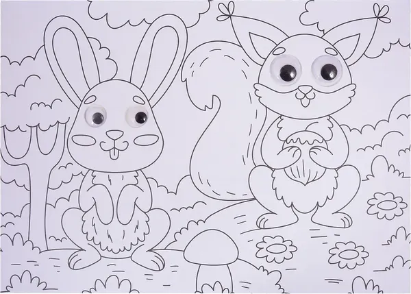 Изображение товара Раскраска Проф-Пресс Дикие животные. С 4 глазками (9785378311866)