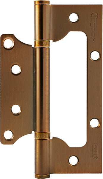 Изображение товара Комплект петель дверных Нора-М 800-5 FHP-STD 125x75x2.5 накладная (матовый кофе, без колп.)