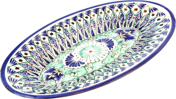 Изображение товара Блюдо Шелковый путь Риштан 29см (овальное)