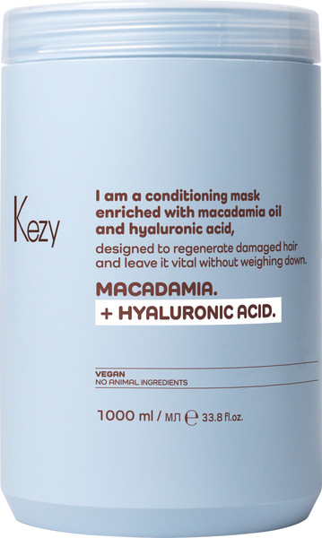 Изображение товара Маска для волос Kezy I am Macadamia + Hyaluronic Acid (1л)