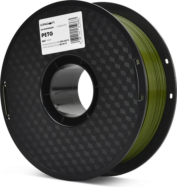 Изображение товара Пластик для 3D-печати Crown PETG / CM-FILPETG022KH (1.75мм, 1кг, хаки)