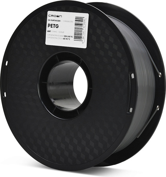 Изображение товара Пластик для 3D-печати Crown PETG / CM-FILPETG023DG (1.75мм, 1кг, темно серый)