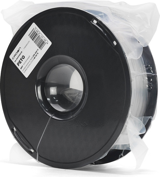 Изображение товара Пластик для 3D-печати Crown PETG / CM-FILPETG025TR (1.75мм, 1кг, прозрачный)