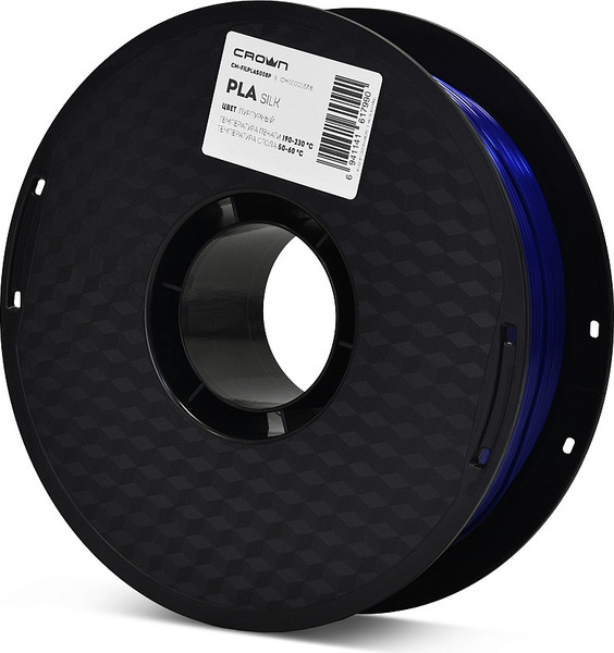 Изображение товара Пластик для 3D-печати Crown PLA Silk / CM-FILPLAS008P (1.75мм, 1кг, пурпурный)