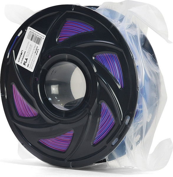 Изображение товара Пластик для 3D-печати Crown PLA Silk / CM-FILPLASD021BRG  (1.75мм, 1кг, синий/красный/зеленый)