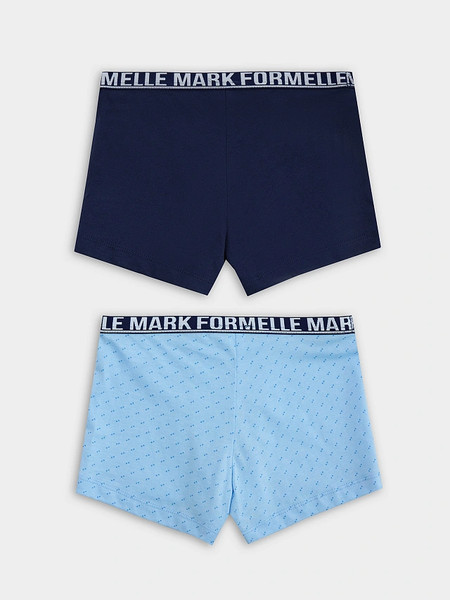 Изображение товара Комплект трусов детских Mark Formelle 413345-2 (р.152-76-66, синие точки на голубом/темно-синий)