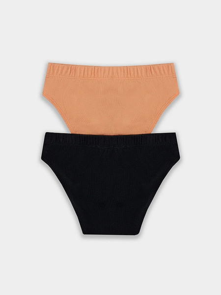 Изображение товара Комплект трусов детских Mark Formelle 413351-2 (р.158-80-69, персик/черный)