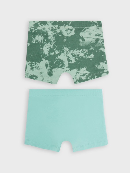 Изображение товара Комплект трусов детских Mark Formelle 413352-2 (р.104/110-56-51, пыльная бирюза/зеленые разводы)