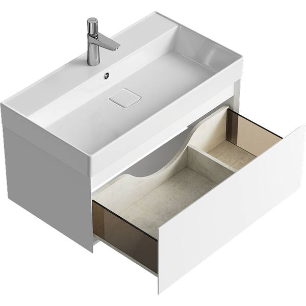Изображение товара Тумба под умывальник Aqwella Geometria GE01081WM