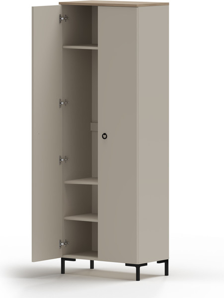 Изображение товара Шкаф Black Red White Domenica SZF2D/70 (глиняный серый/дуб сильвержек ореховый)