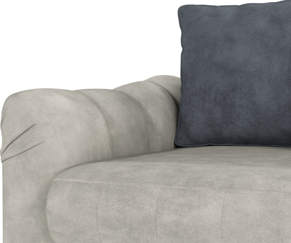 Изображение товара Диван Олмеко Одри 3-х местный (серебристый серый/графит)