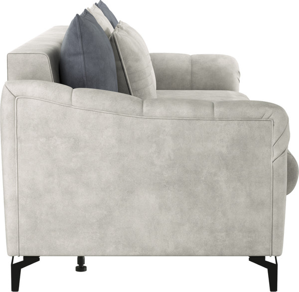 Изображение товара Диван Олмеко Одри 3-х местный (серебристый серый/графит)