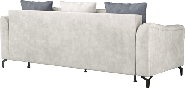 Изображение товара Диван Олмеко Одри 3-х местный (серебристый серый/графит)