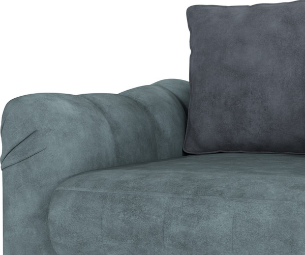 Изображение товара Диван Олмеко Одри 3-х местный (сине-зеленый/графит)