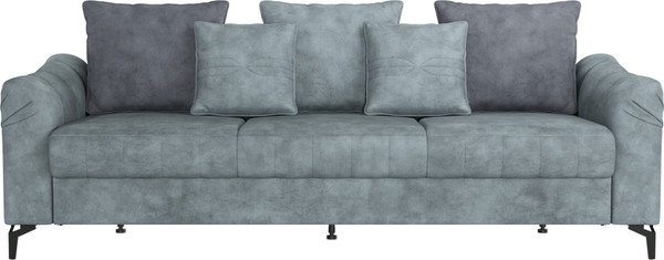 Изображение товара Диван Олмеко Одри 3-х местный (сине-зеленый/графит)