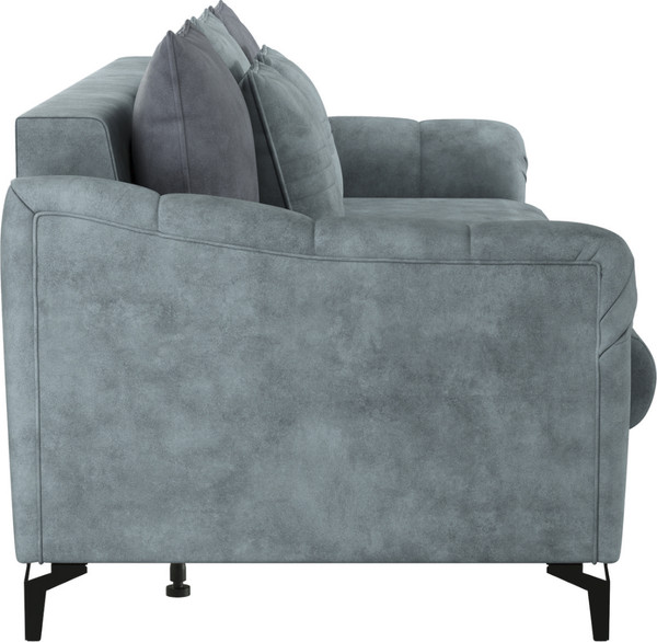 Изображение товара Диван Олмеко Одри 3-х местный (сине-зеленый/графит)