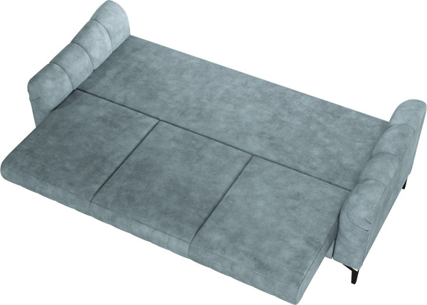 Изображение товара Диван Олмеко Одри 3-х местный (сине-зеленый/графит)