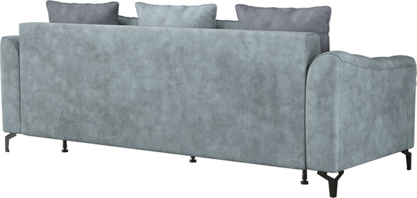 Изображение товара Диван Олмеко Одри 3-х местный (сине-зеленый/графит)