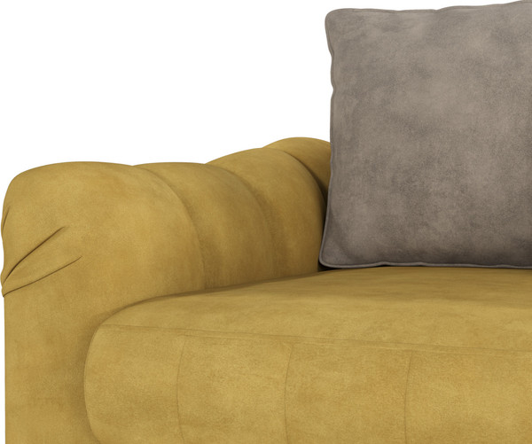 Изображение товара Диван Олмеко Одри 3-х местный (горчичный/латте)