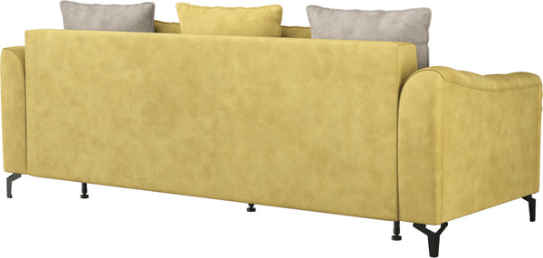 Изображение товара Диван Олмеко Одри 3-х местный (горчичный/латте)