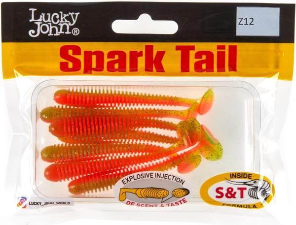 Изображение товара Мягкая приманка Lucky John Pro Series Spark Tail 3.0in / 140167-Z12 (7шт)